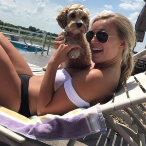 White Swimsuit Top (Off the Shoulder)